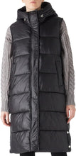Load image into Gallery viewer, Winter Black Hooded Puffer Style Sleeveless Vest Coat