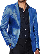 Load image into Gallery viewer, Men&#39;s Chic Patterned Gold Metallic Blazer