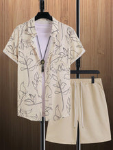 Load image into Gallery viewer, Men&#39;s Tropical Short Sleeve Shirt &amp; Shorts Set