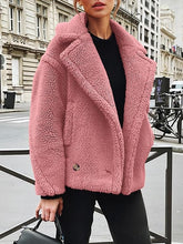 Load image into Gallery viewer, In Style Pink Sherpa Fleece Long Sleeve Jacket