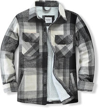 Load image into Gallery viewer, Men&#39;s Plaid Flannel Green Long Sleeve Shacket