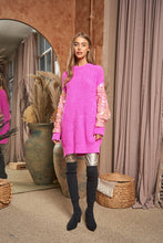 Load image into Gallery viewer, Sequin Sleeve Sweater Knit Tunic Top