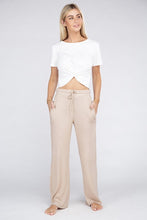 Load image into Gallery viewer, Casual Beige Cozy Terry Lounge Pants