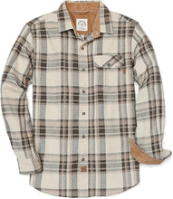 Load image into Gallery viewer, Men&#39;s Brushed Cotton Long Sleeve Navy Flannel Shirt