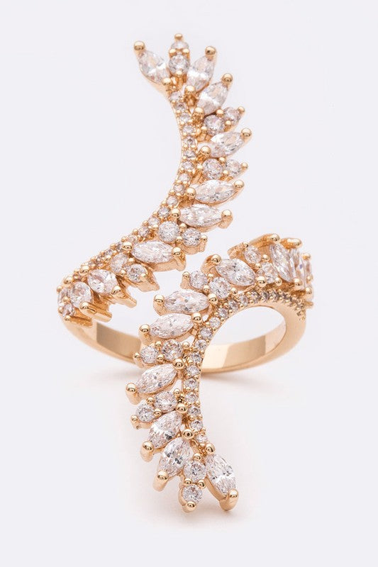 Adjustable Iconic CZ Cocktail Ring