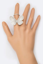 Load image into Gallery viewer, CZ Kinetic Butterfly Ring