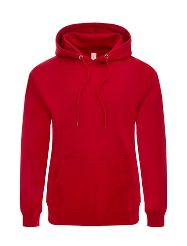 Men's Red Fleece Long Sleeve Pullover Hoodie