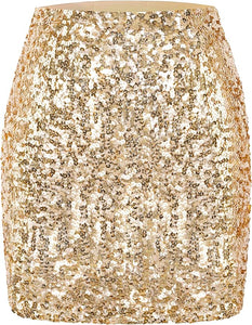 Beautiful Gold Sequin Mini Skirt