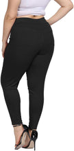 Load image into Gallery viewer, Plus Size High Waist Red Skinny Pants w/Pockets