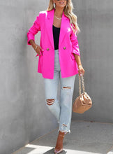 Load image into Gallery viewer, Mauve Pink Modern Style Long Sleeve Blazer