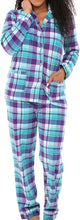 Load image into Gallery viewer, Holiday Purple Fleece Printed Long Sleeve Pajamas Top &amp; Pants Set