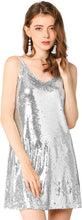 Load image into Gallery viewer, Fashionista Red Sparkle Sequin Sleeveless Party Dress