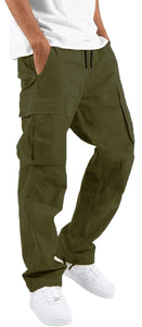 Army Green Men's Cargo Pocket Casual Pants