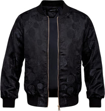 Load image into Gallery viewer, Men&#39;s Luxury Designer Style Teal Paisley Bomber Jacket