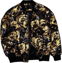 Load image into Gallery viewer, Men&#39;s Luxury Designer Style Teal Paisley Bomber Jacket