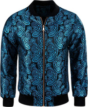 Load image into Gallery viewer, Men&#39;s Luxury Designer Style Black Bomber Jacket