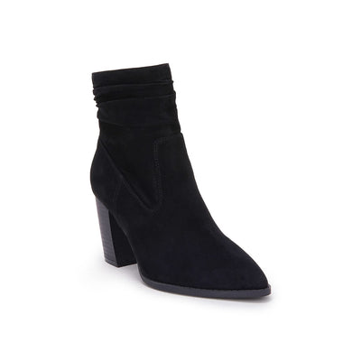 Black Slouchy Suede Ankle Boots