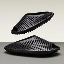 Load image into Gallery viewer, Black Men&#39;s Modern Beach Summer Slide Sandals