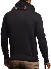 Load image into Gallery viewer, Men&#39;s Black Oversize Long Sleeve Turtleneck Pullover Shirt