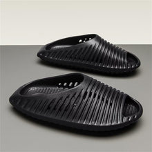 Load image into Gallery viewer, Black Men&#39;s Modern Beach Summer Slide Sandals