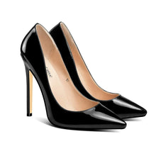 Load image into Gallery viewer, Black Pumps High Heel Pointy Heel Pumps