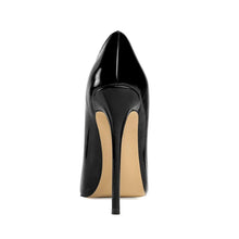 Load image into Gallery viewer, Black Pumps High Heel Pointy Heel Pumps