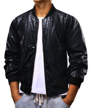 Load image into Gallery viewer, Black Triangle Men&#39;s Designer Style Printed Bomber Jacket