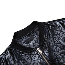 Load image into Gallery viewer, Black Triangle Men&#39;s Designer Style Printed Bomber Jacket