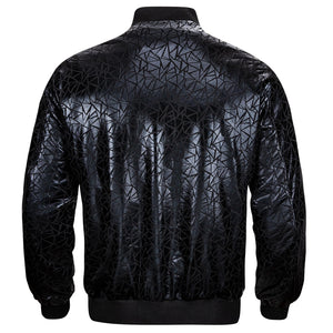 Black Triangle Men's Designer Style Printed Bomber Jacket