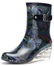 Load image into Gallery viewer, Blue Phoenix Designer Style Wedge Waterproof Ankle Boots