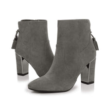 Load image into Gallery viewer, Braina Grey Fashion Trendy Faux Leather Ankle Boot