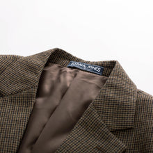 Load image into Gallery viewer, Men&#39;s Brown Houndstooth Men&#39;s Herringbone Tweed British Blazer