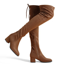 Load image into Gallery viewer, Brown Suede Style For Fall Stretch Over The Knee Boots