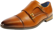 Load image into Gallery viewer, Men&#39;s Brown Monk Strap Slip On Dress Loafers