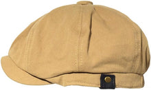 Load image into Gallery viewer, Men&#39;s Vintage Style Khaki Gatsby Newsboy Hat