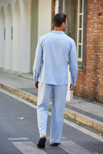 Load image into Gallery viewer, Men&#39;s Island White Linen Short Sleeve Shirt &amp; Pants Set