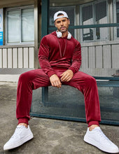 Load image into Gallery viewer, Men&#39;s Red Hoodie &amp; Pants Sweatsuit Set