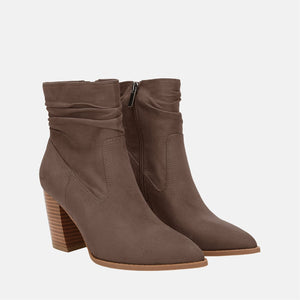 Cedar Brown Slouchy Suede Ankle Boots