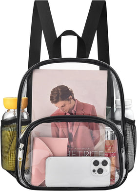 Back To School Black Clear Backpack