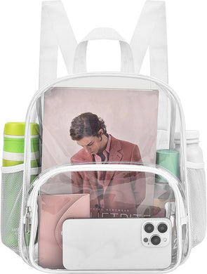 Back To School White Clear Backpack