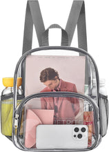 Load image into Gallery viewer, Back To School Black Clear Backpack