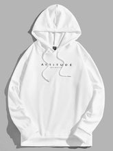 Load image into Gallery viewer, Men&#39;s White Graphic Printed Long Sleeve Hoodie