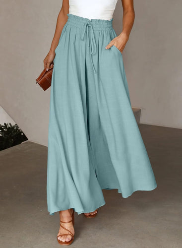 Ready For Vacay Sea Green High Waist Long Pants