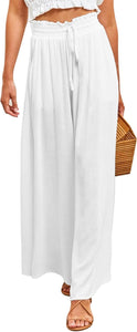 Ready For Vacay White High Waist Long Pants
