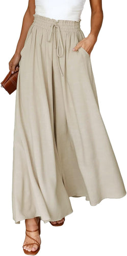 Ready For Vacay Khaki High Waist Long Pants