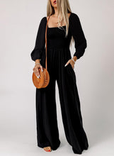 Load image into Gallery viewer, Comfy Black Long Sleeve Loose Fit Jumpsuit