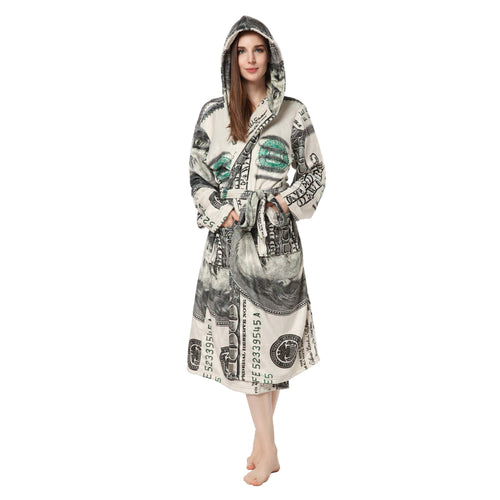 Dollar Soft & Plush Long Sleeve Hooded Robe