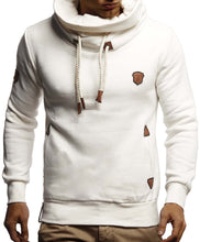 Load image into Gallery viewer, Ecru Men&#39;s Oversize Long Sleeve Turtleneck Pullover Shirt