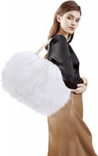 Load image into Gallery viewer, Mongolian White Luxury Wool Fur Handbag