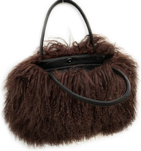 Load image into Gallery viewer, Mongolian Red Luxury Wool Fur Handbag